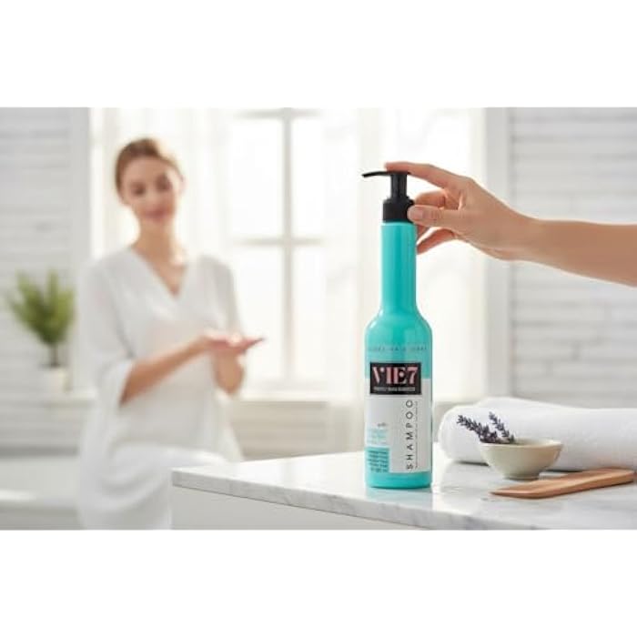 Vie 7 Sodium Free Collagen Shampoo and Conditioner Set - 400ml - Image 5